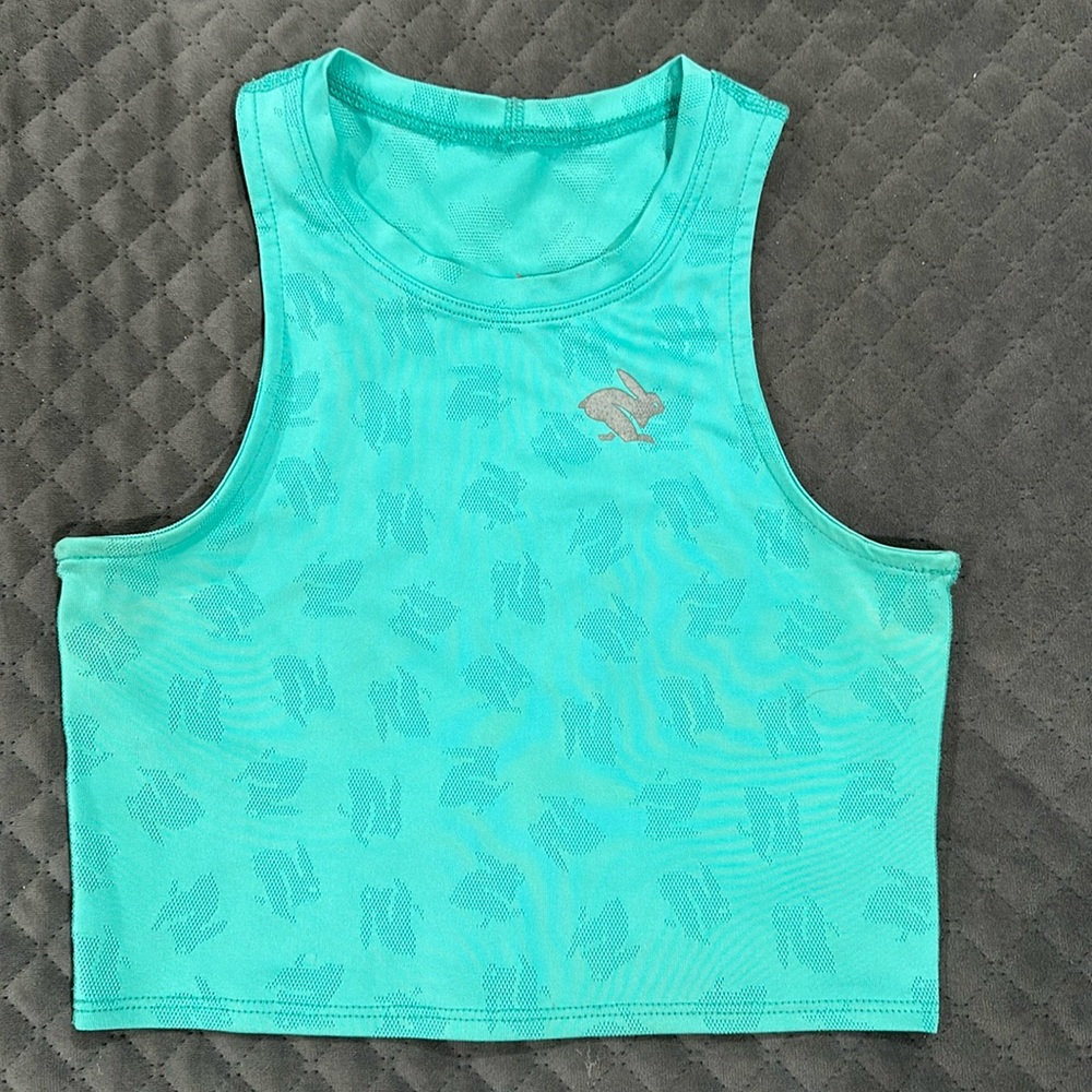 Run in rabbit crop top